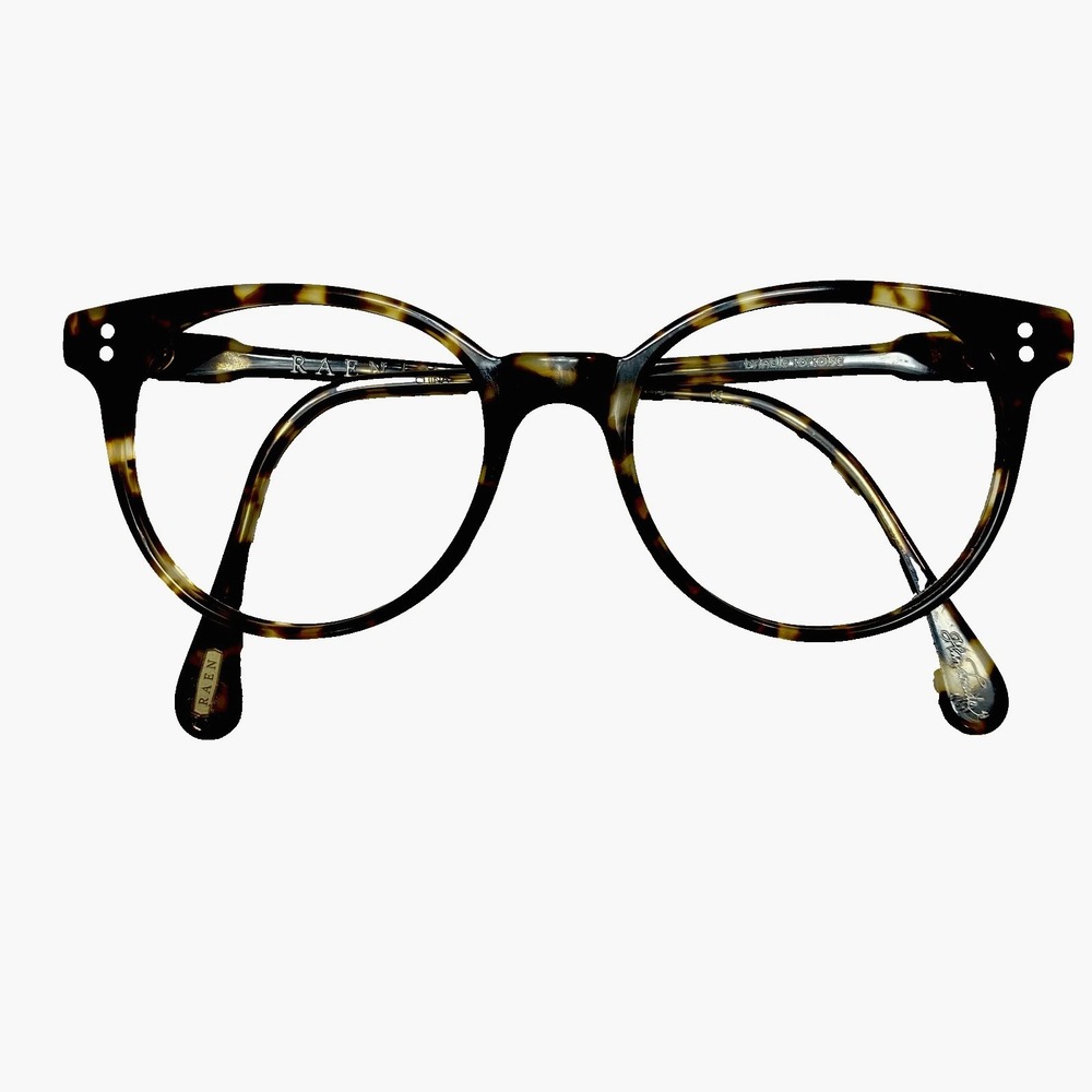 Raen Marin 48 Eyeglasses Brown Havana Brindle Tortoise 48-18-145 Handmade